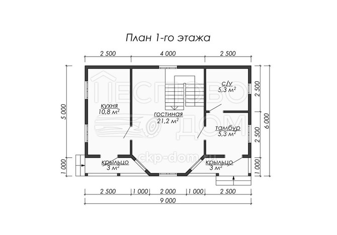 Проект каркасного дома «ДК061»