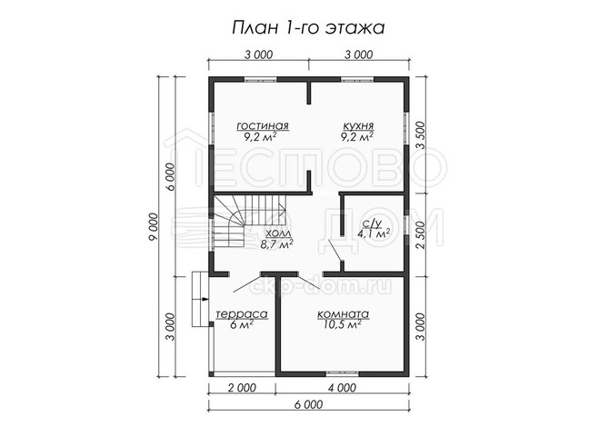 Проект каркасного дома «ДК063»