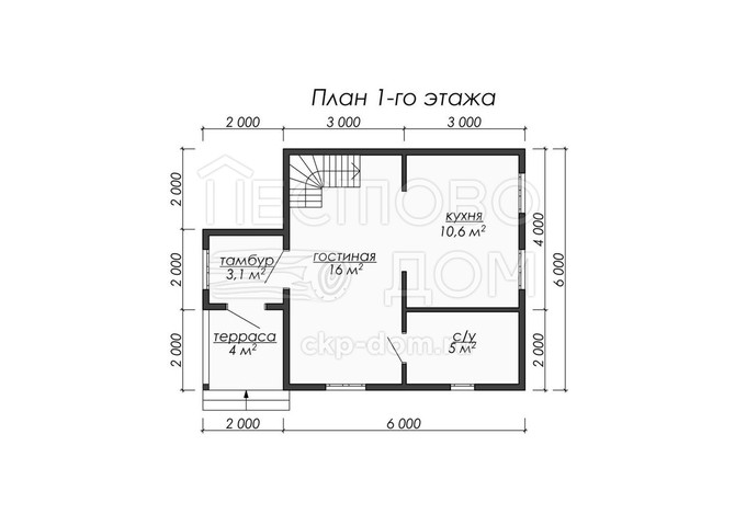 Проект каркасного дома «ДК065»