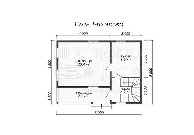 Проект каркасного дома «ДК078»