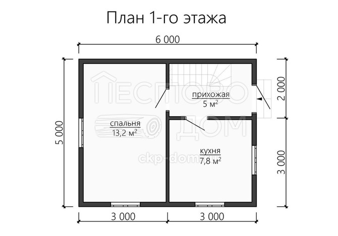 Проект каркасного дома «ДК100»