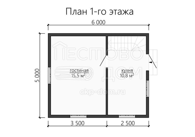 Проект каркасного дома «ДК102»