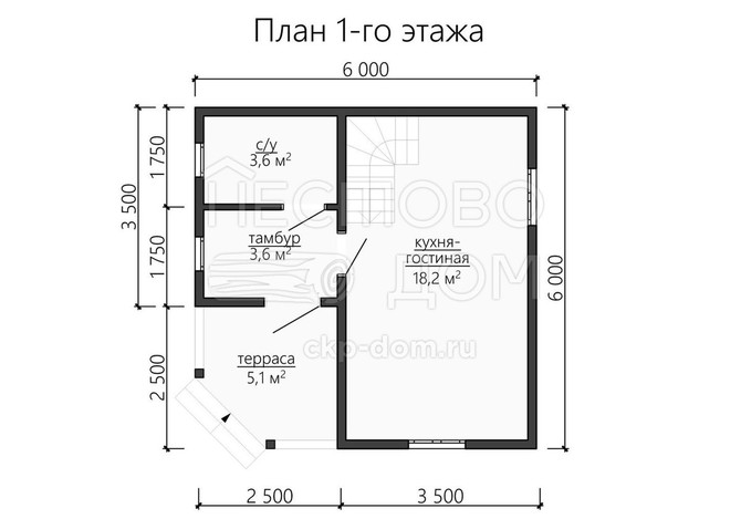 Проект каркасного дома «ДК121»