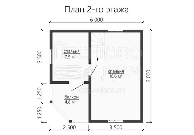 Проект каркасного дома «ДК121»