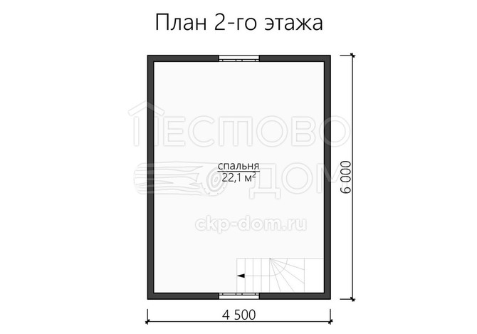 Проект каркасного дома «ДК125»