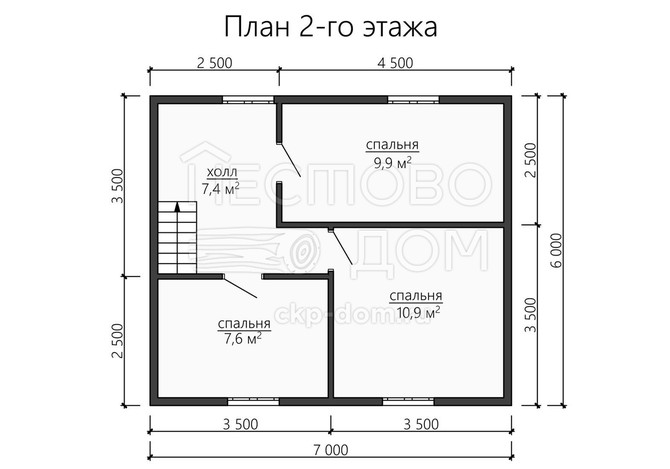 Проект каркасного дома «ДК148»