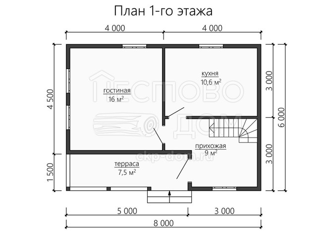 Проект каркасного дома «ДК156»