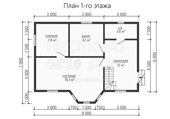 Проект каркасного дома «ДК162»