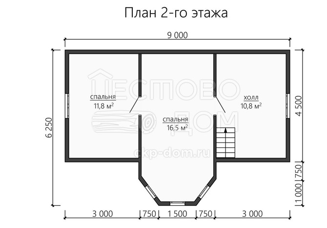 Проект каркасного дома «ДК162»