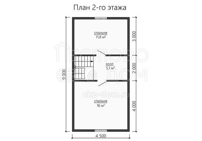 Проект каркасного дома «ДК168»