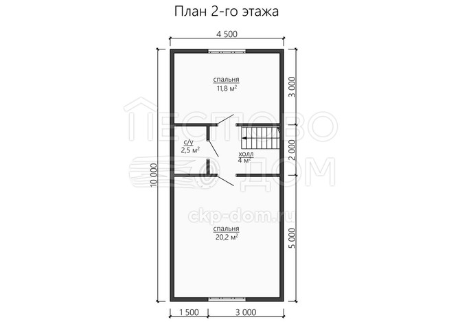 Проект каркасного дома «ДК169»