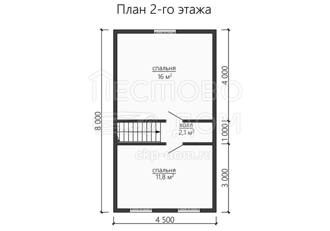 Проект каркасного дома «ДК170»