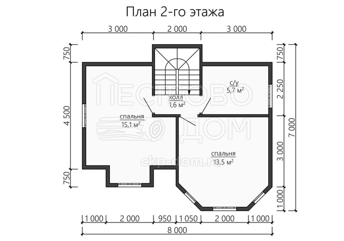 Проект каркасного дома «ДК173»