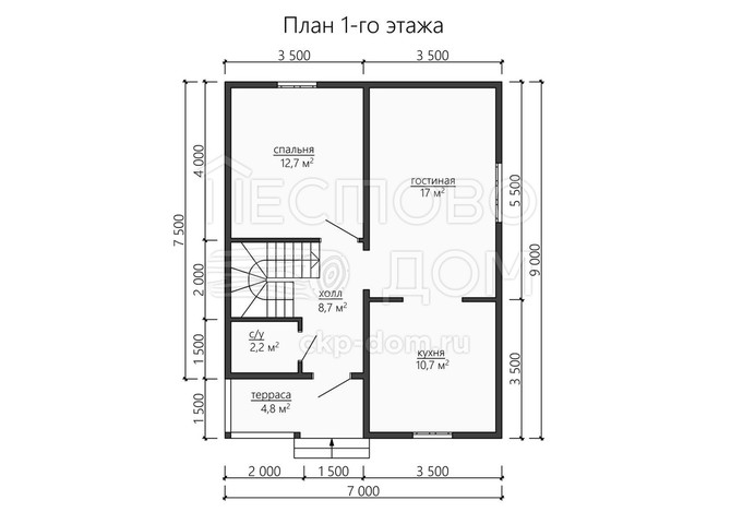 Проект каркасного дома «ДК179»