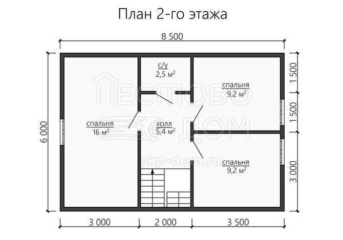 Проект каркасного дома «ДК180»