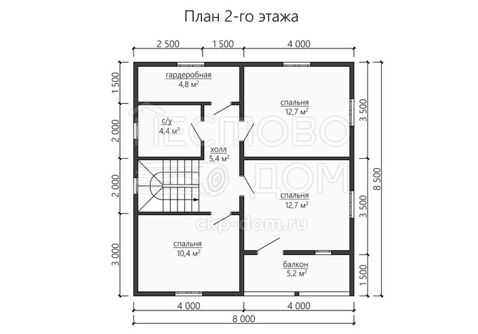 Проект каркасного дома «ДК183»