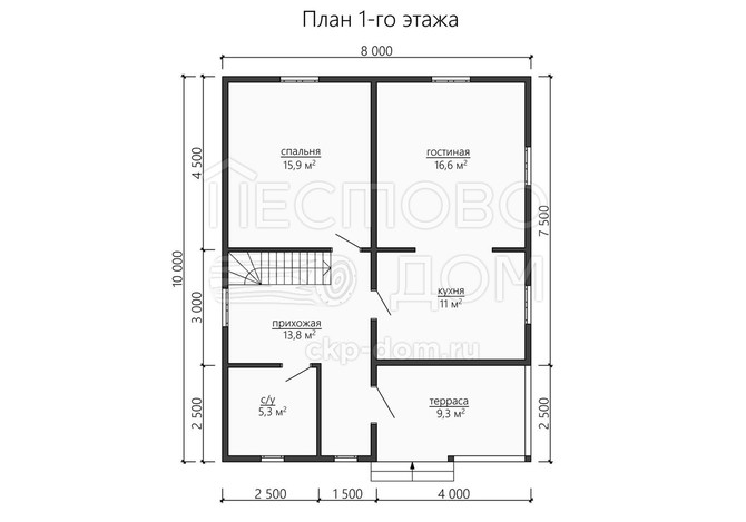 Проект каркасного дома «ДК188»