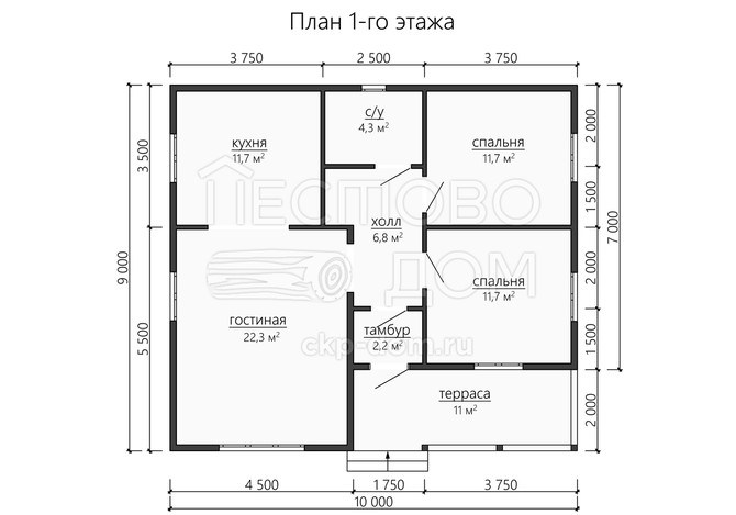 Проект каркасного дома «ДК193»