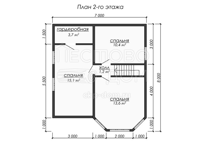 Проект каркасного дома «ДК234»