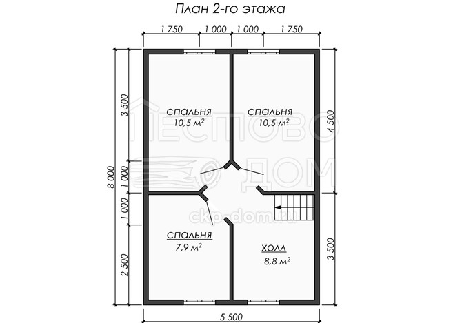 Проект каркасного дома «ДК235»