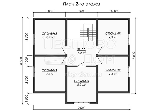 Проект каркасного дома «ДК241»