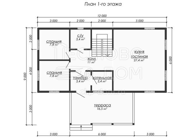 Проект каркасного дома «ДК256»