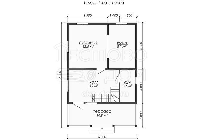 Проект каркасного дома «ДК262»