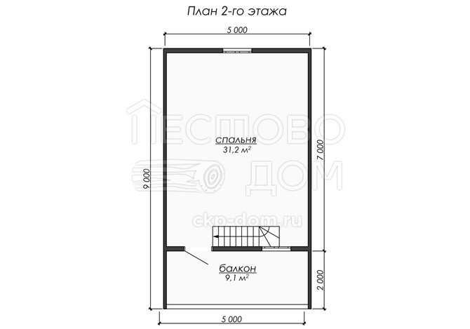 Проект каркасного дома «ДК262»