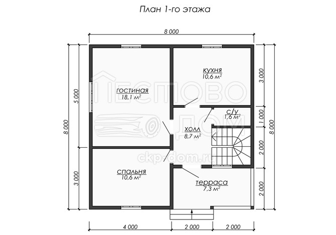 Проект каркасного дома «ДК266»