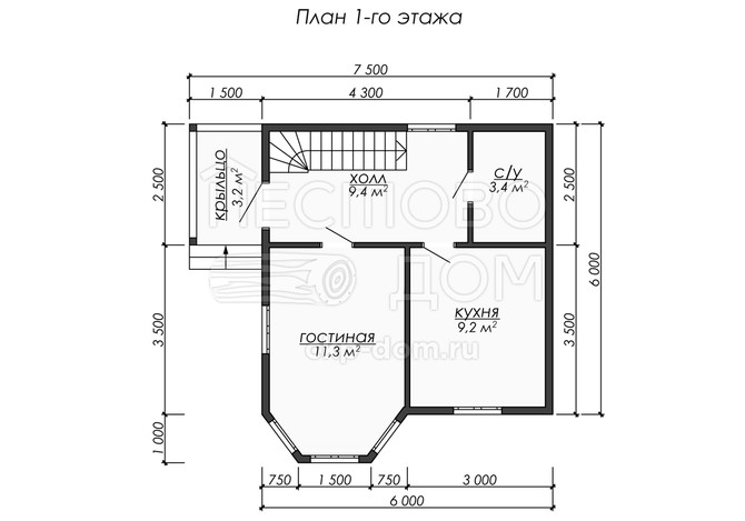 Проект каркасного дома «ДК269»