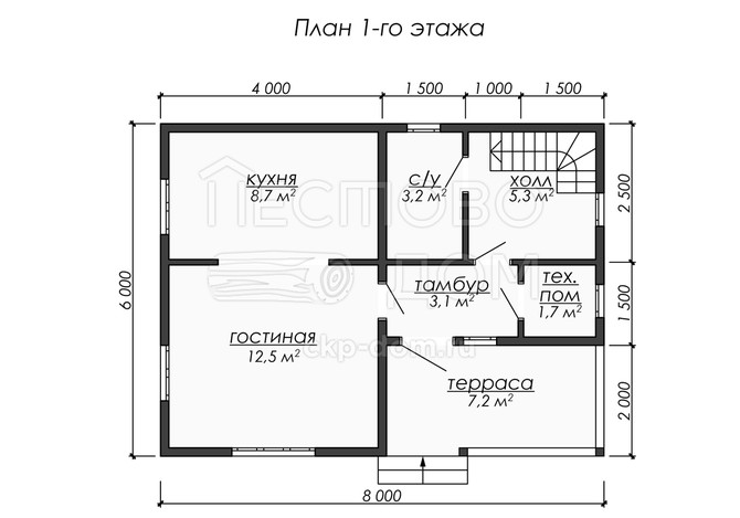 Проект каркасного дома «ДК289»