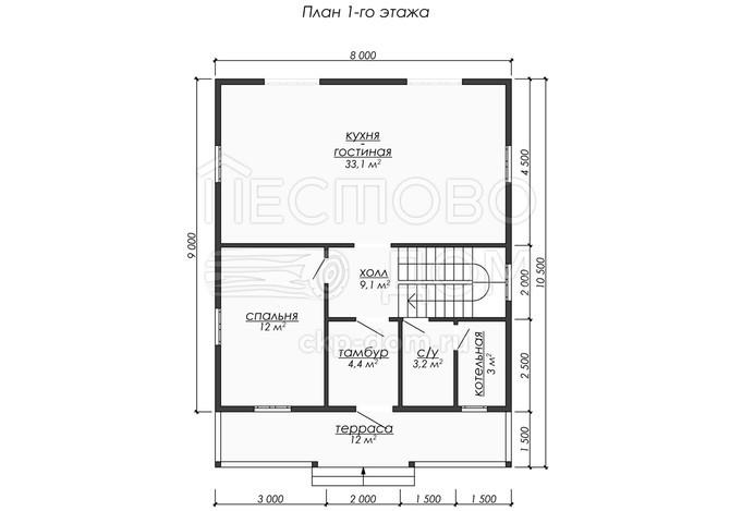 Проект каркасного дома «ДК297»