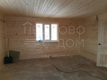 Баня из бруса 6x8 с террасой