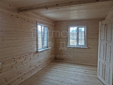 Каркасный дом 6x8 с крыльцом