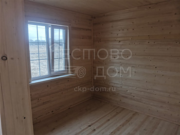 Каркасный дом 6x8 с крыльцом