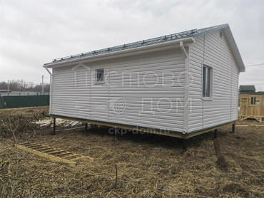 Каркасный дом 6x8 с крыльцом