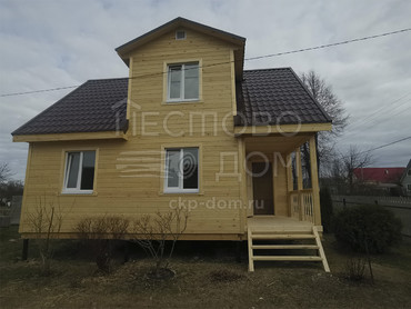 Каркасный дом 6x9 с террасой