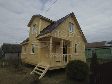 Каркасный дом 6x9 с террасой