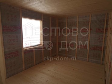 Каркасный дом 10x8 с террасой 4х1.5