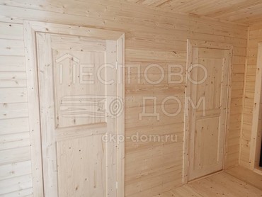 Каркасный дом 10x8 с террасой 4х1.5