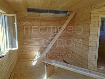 Каркасный дом 6x6 и терраса 6х3